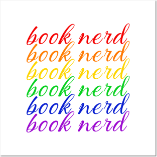 Rainbow Book Nerd Posters and Art